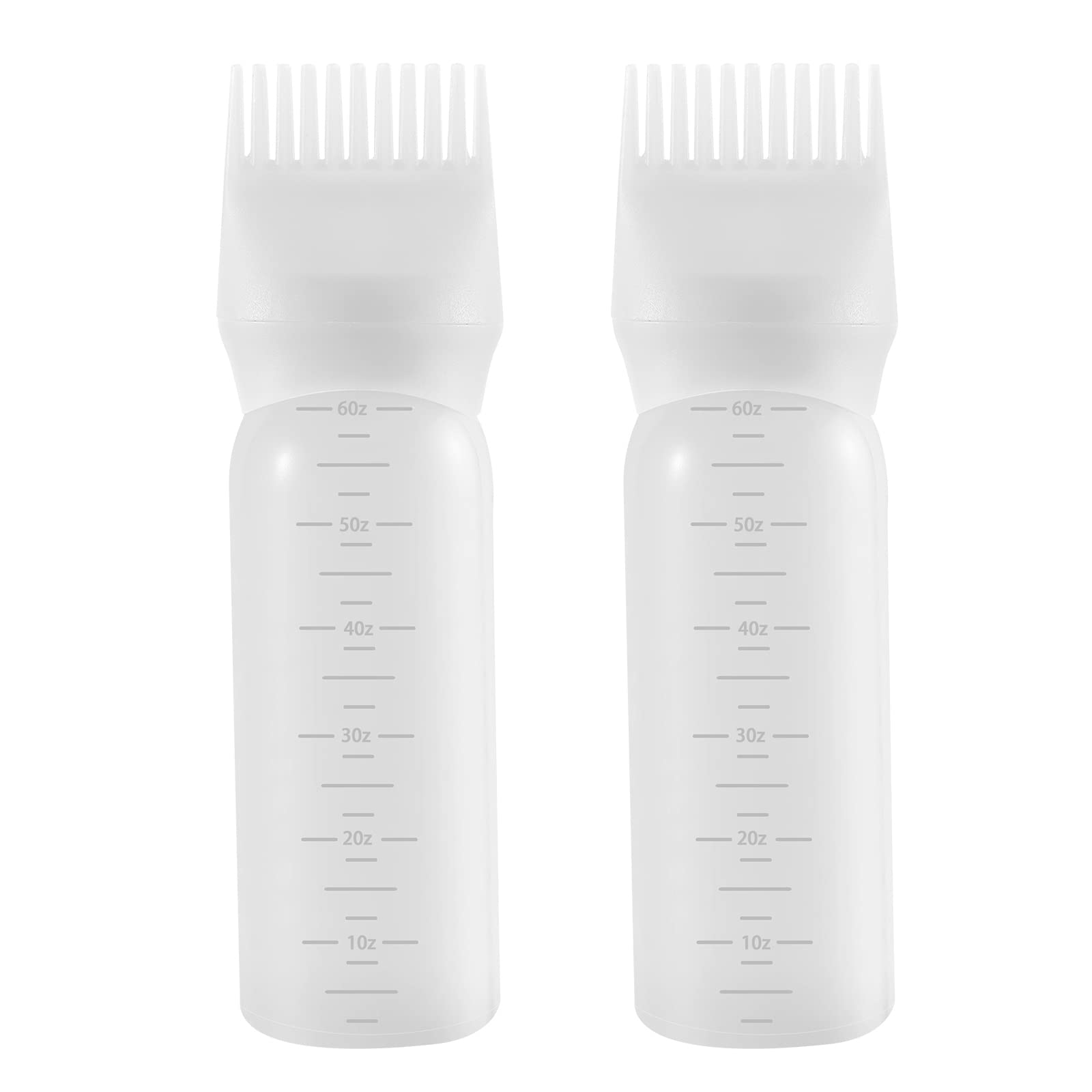 Pimoys root comb applicator bottle 6-ounce white for precise at-home color application.