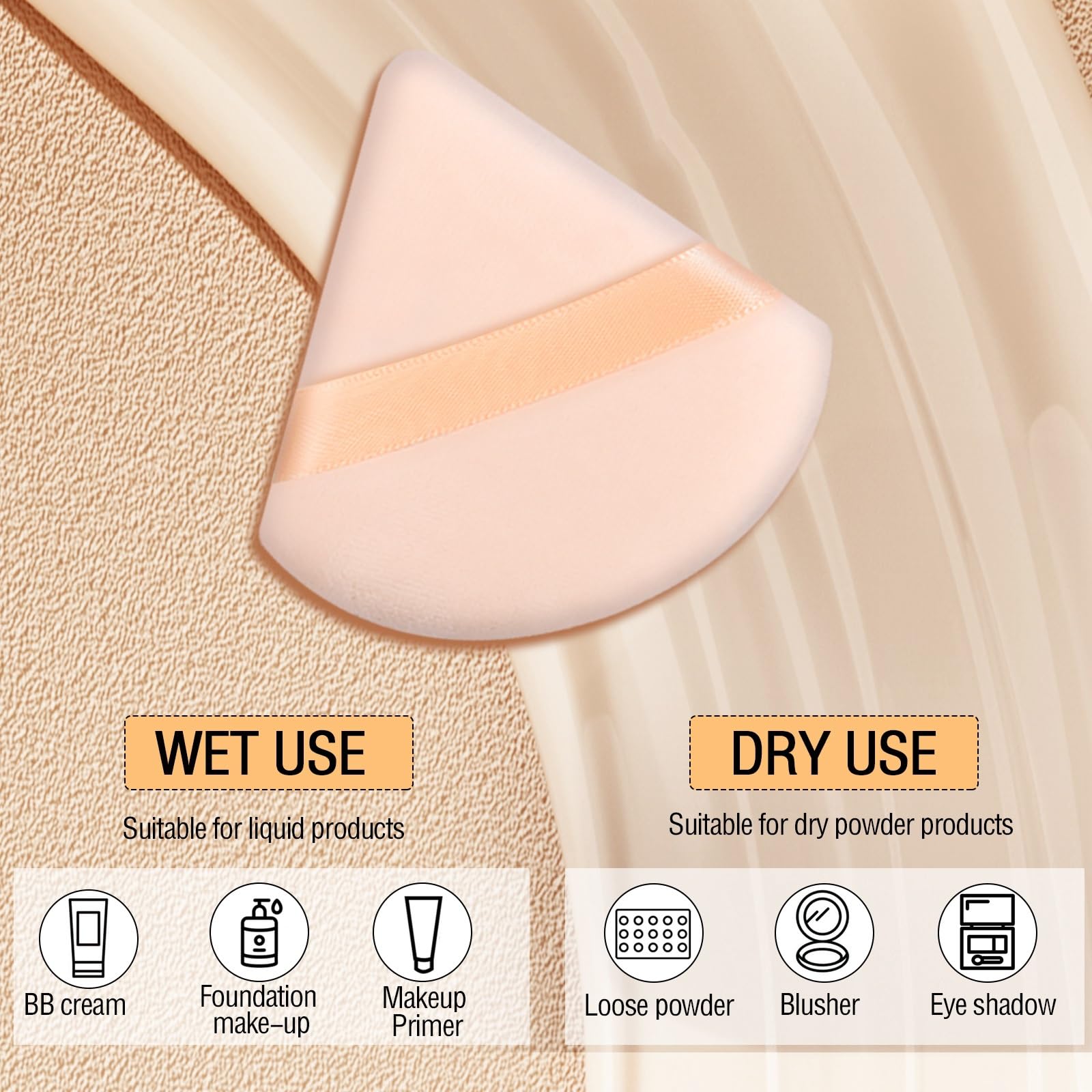 Pimoys soft fiber puff highlights gentle, skin-friendly texture for wet or dry use.