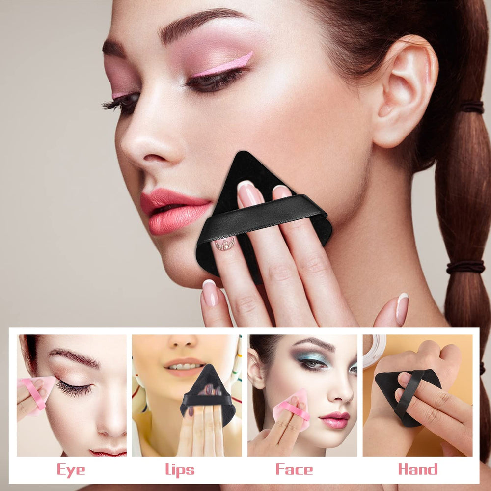 Pimoys velour makeup puff offers a soft, blendable powder application