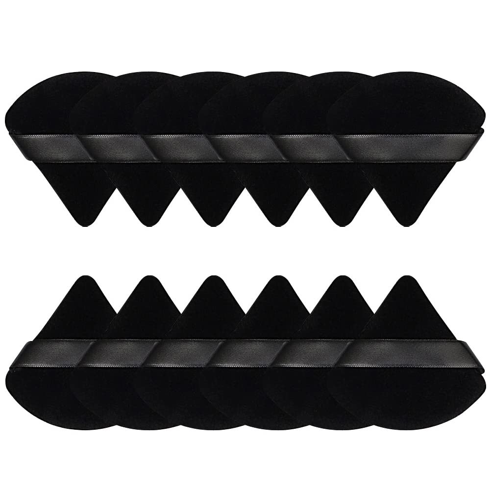 Pimoys triangle and circle powder puff set for precise foundation and setting
