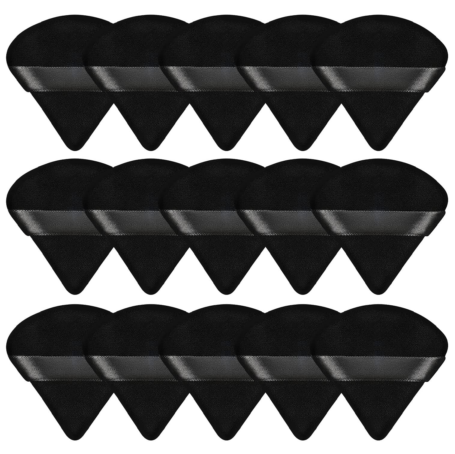 Pimoys triangle powder puff set main image in black velvet