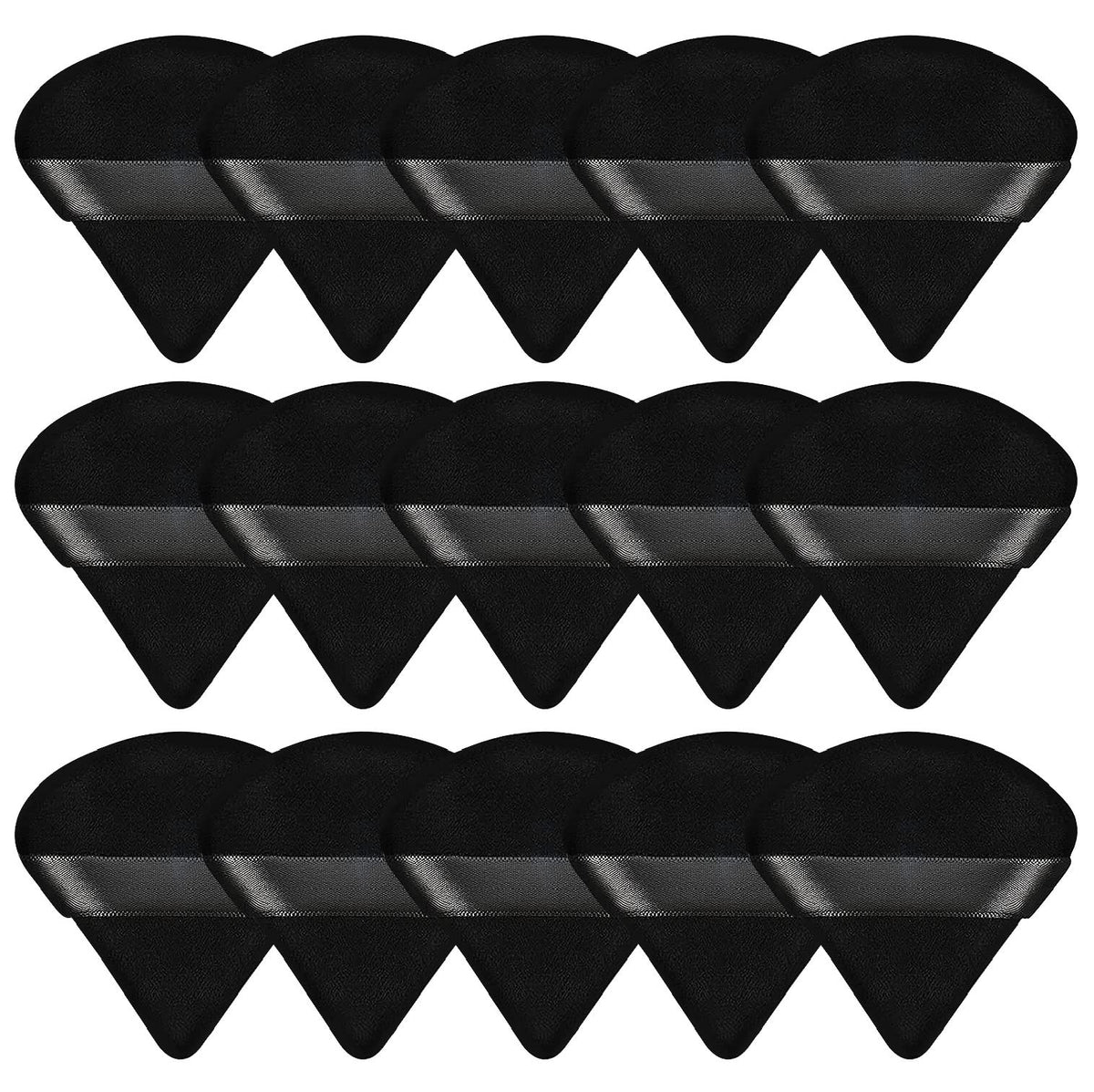 Pimoys triangle powder puff set main image in black velvet