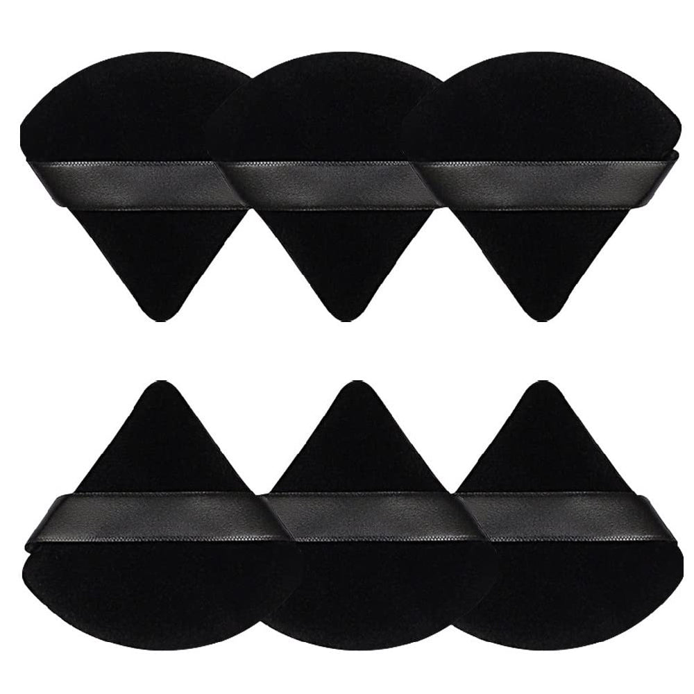 Pimoys triangle puff for precise contour and even tone.