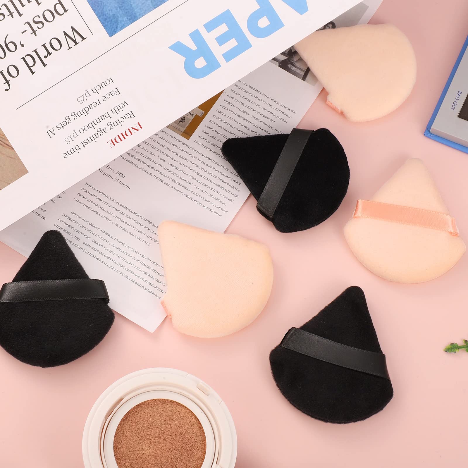 Pimoys varied color puff set ready for daily makeup routine