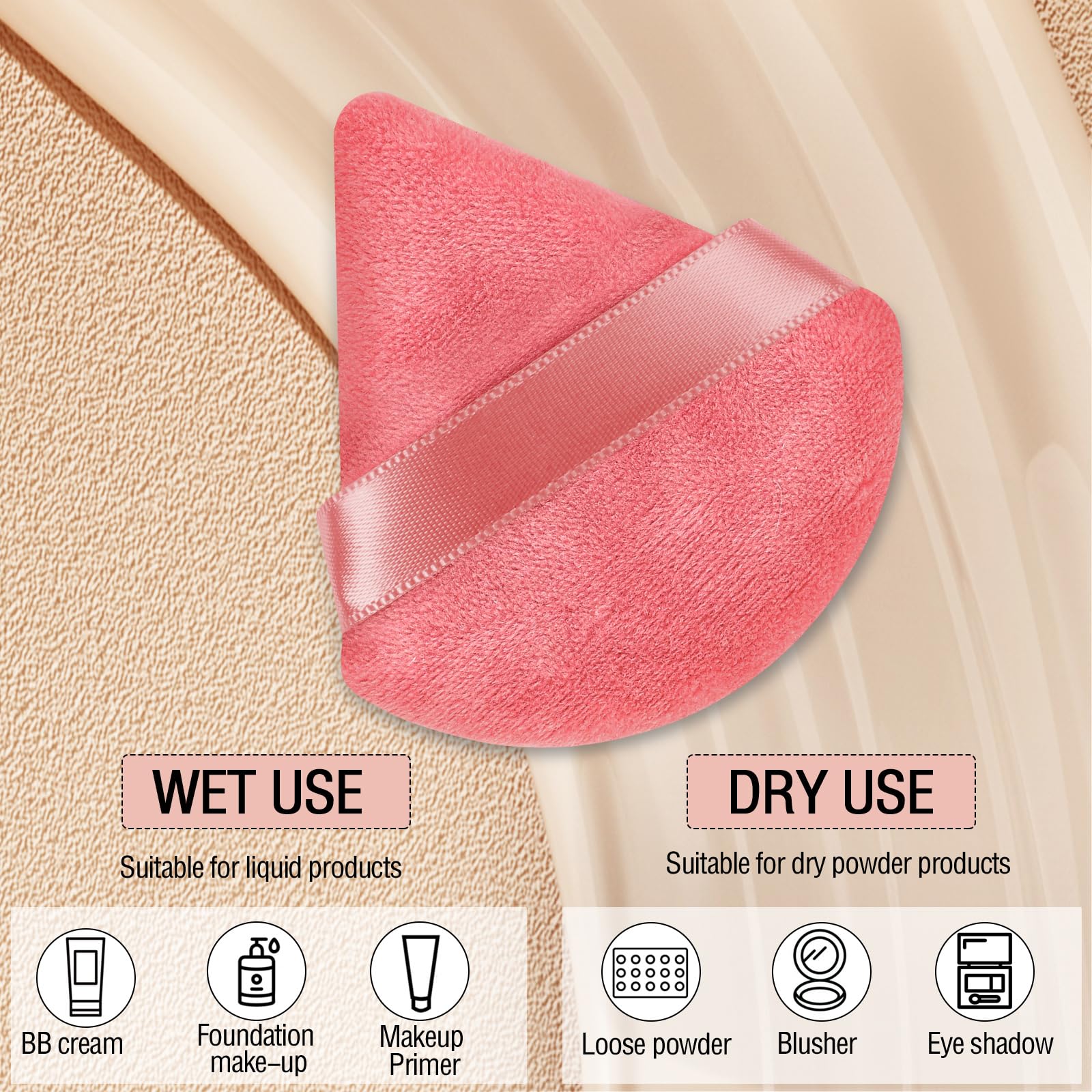 Pimoys washable powder puff ready for repeated use.