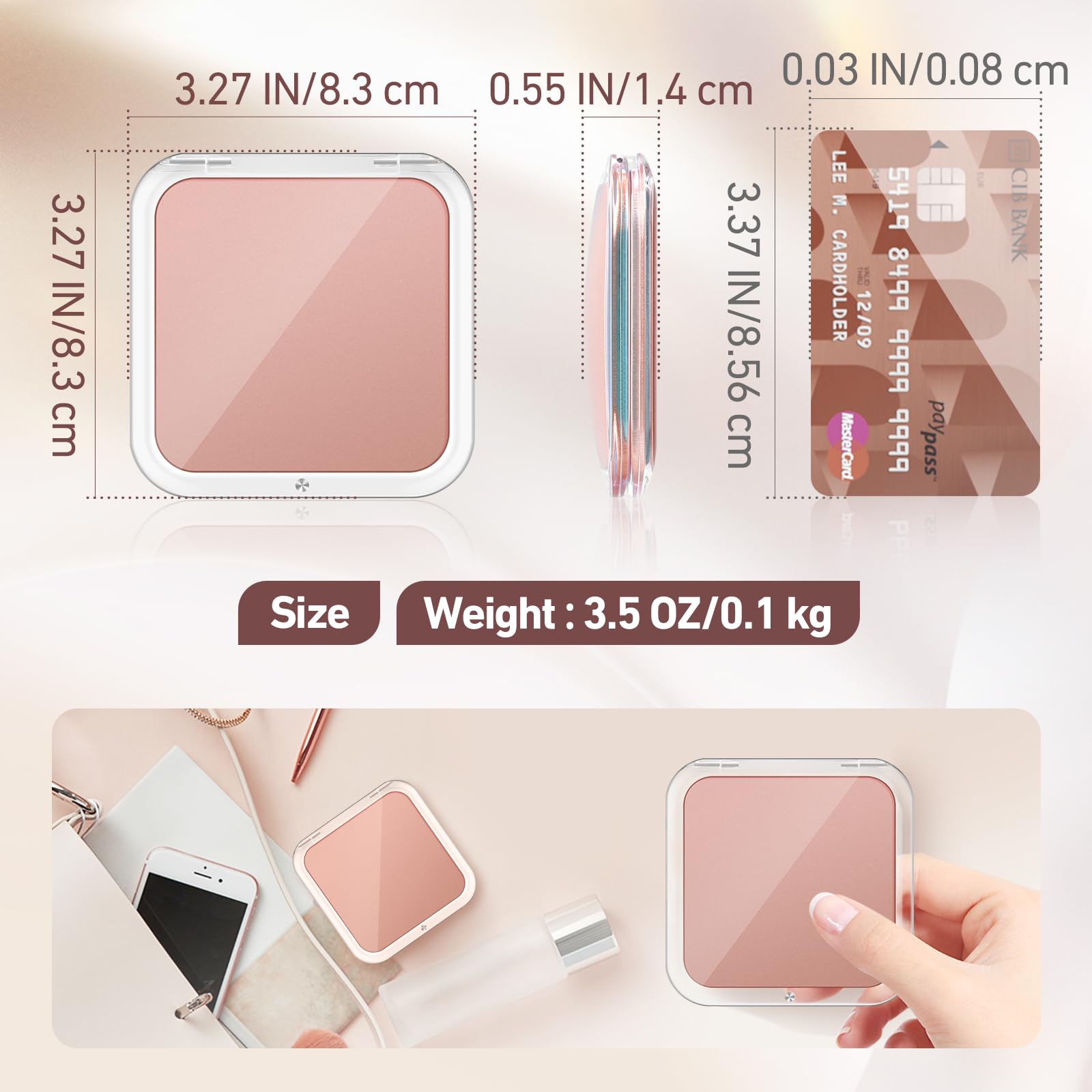 PIMPLEGO 30X magnifying mirror side angle for daily touch ups and precise detail