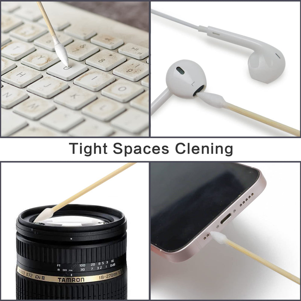 PINGMIC multi-use swabs for makeup, electronics, and household cleaning.