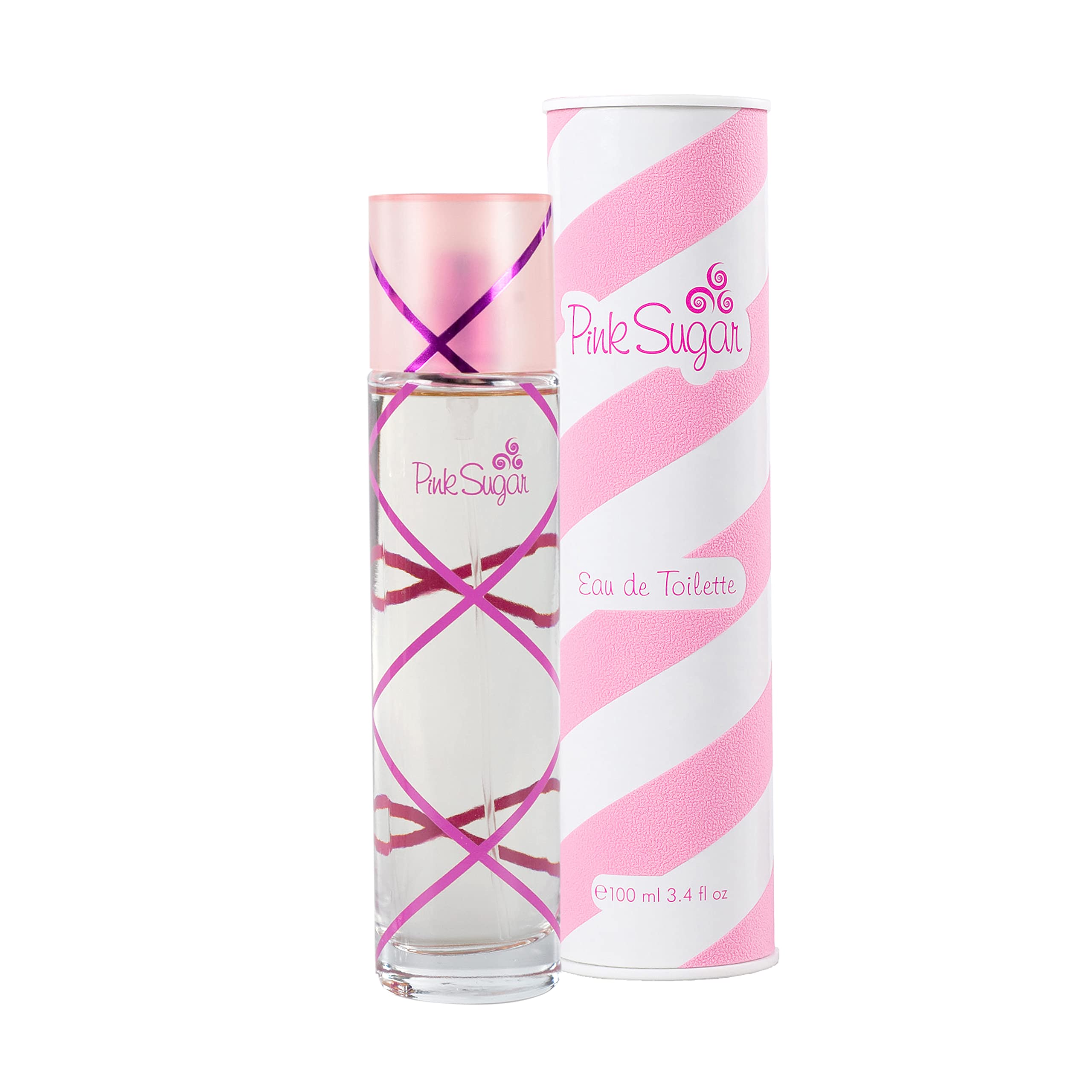 Pink Sugar eau de toilette bottle with pink and white packaging, ideal for daily wear