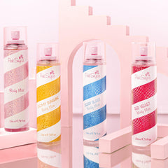 Pink Sugar packaging in pink and white reflecting playful femininity