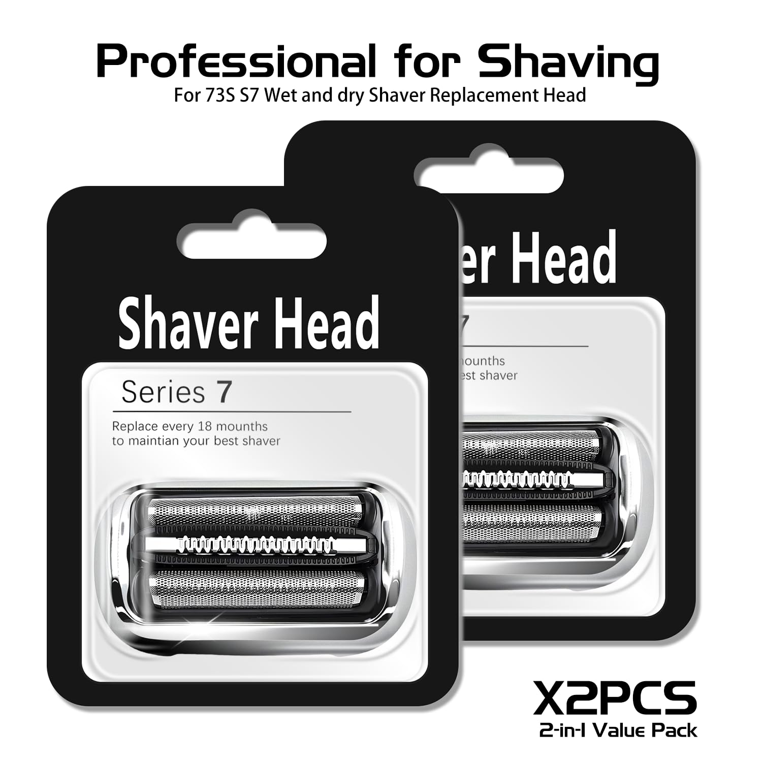 Pinkind 73S compatible with Braun models 7020s to 7085cc for convenience.