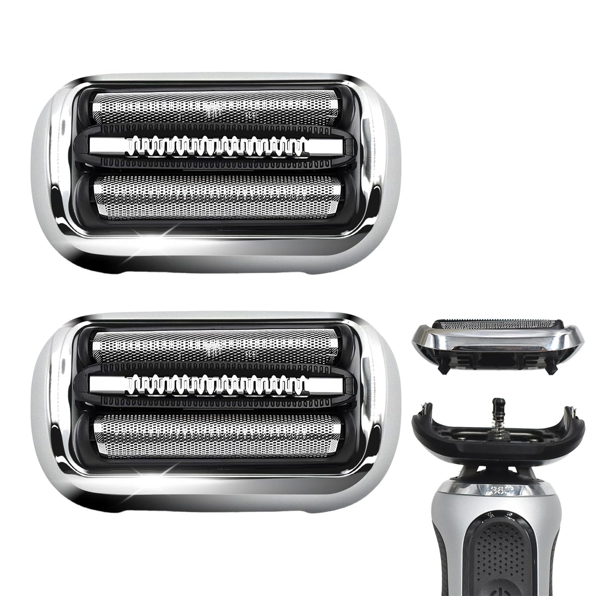 Pinkind 73S replacement head fits Braun Series 7 for a precise, close shave.