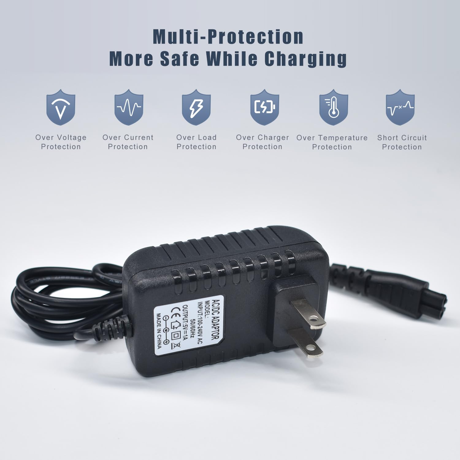 Pinkind Remington charger XR5100 and XF8700 compatible charger ensures steady power.