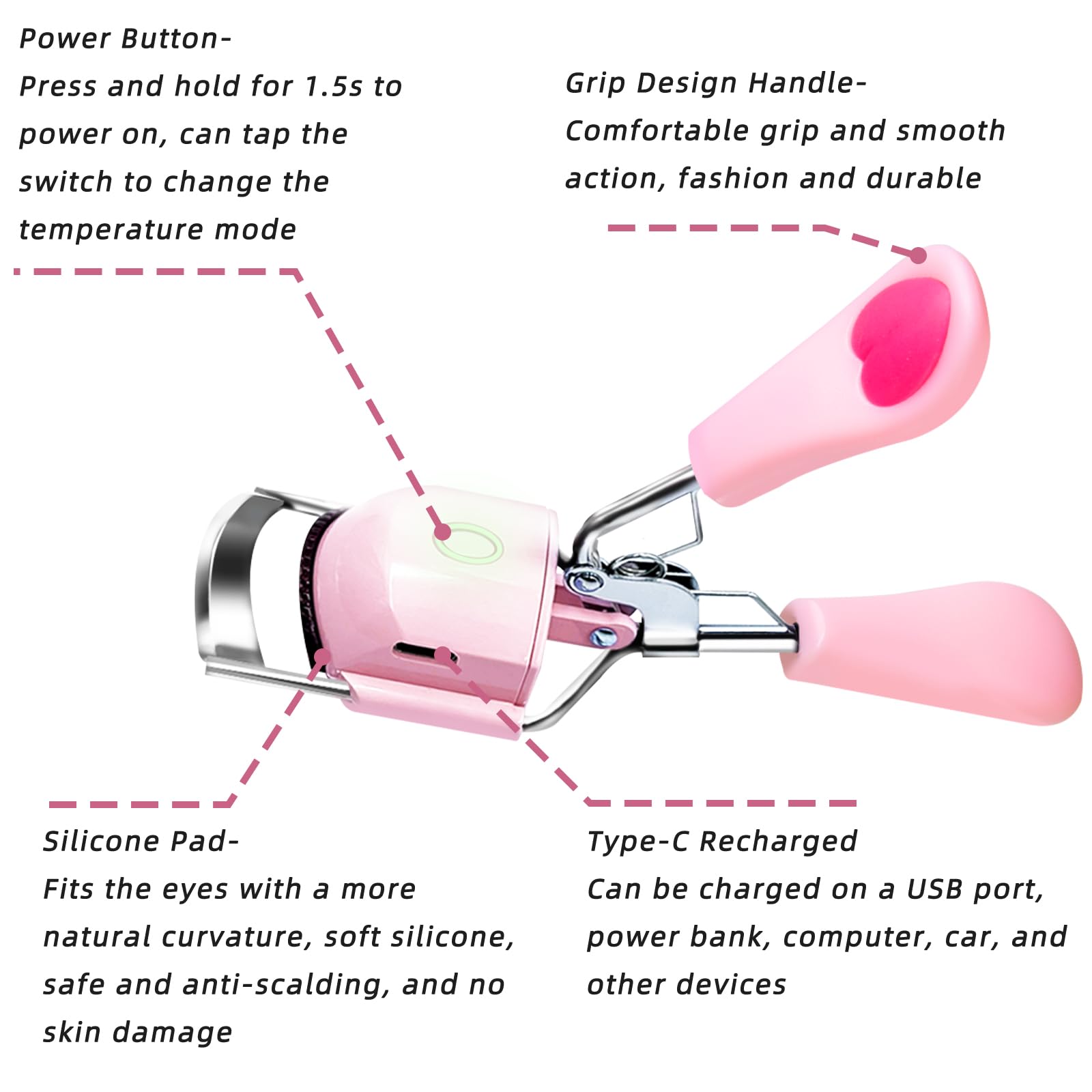 Pinkiou anti-scalding silicone pad protects eyelids during styling.