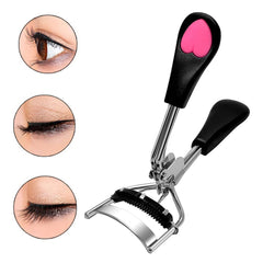 Pinkiou eyelash curler with ergonomic heart-shaped handle for comfortable daily use