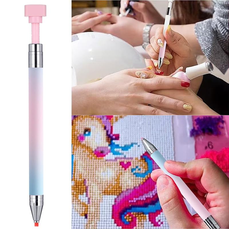 Pinkluce diamond art detail highlighting comfortable grip during use.