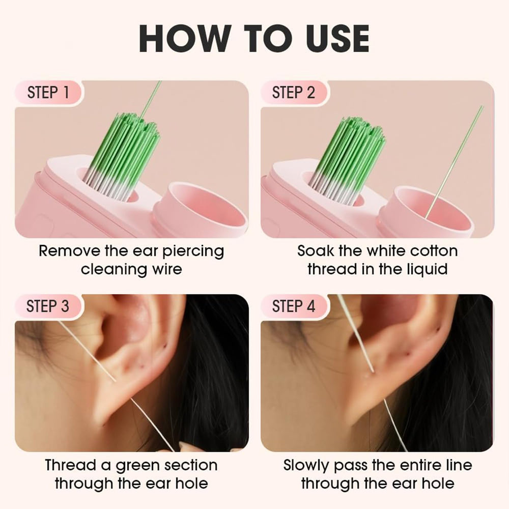 PIN&WEI 240 disposable ear floss threads for hygienic cleaning