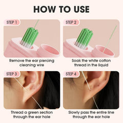 PIN&WEI 240 disposable ear floss threads for hygienic cleaning