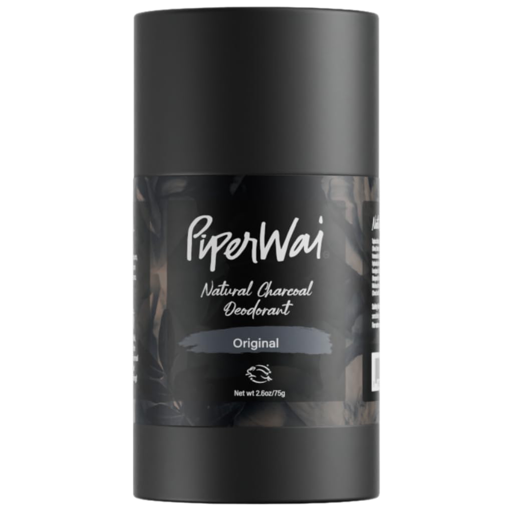 PiperWai desodorante natural con carbón activo, barra original, protección contra olores todo el día.