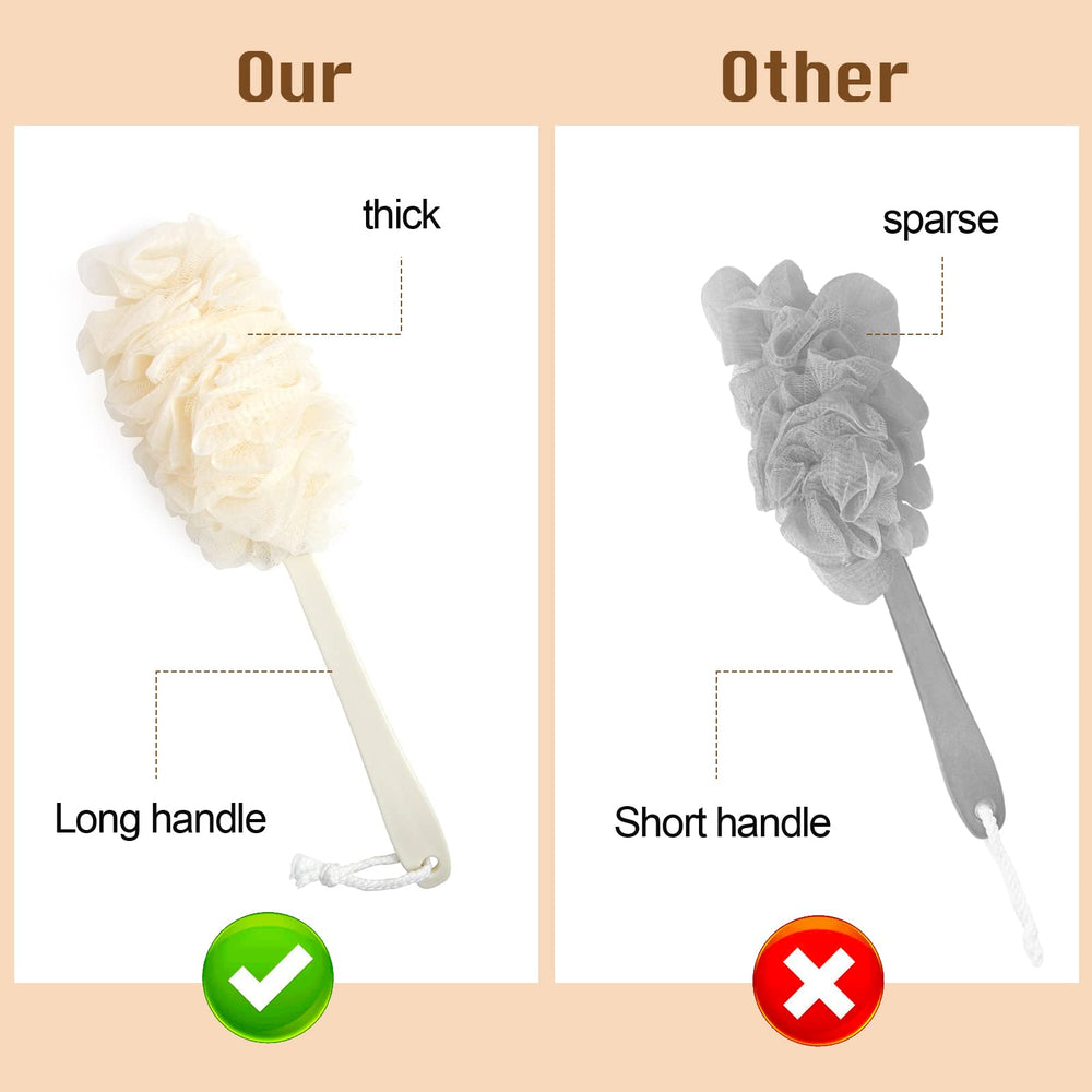 Durable nylon mesh bristles dry quickly to stay sanitary after use