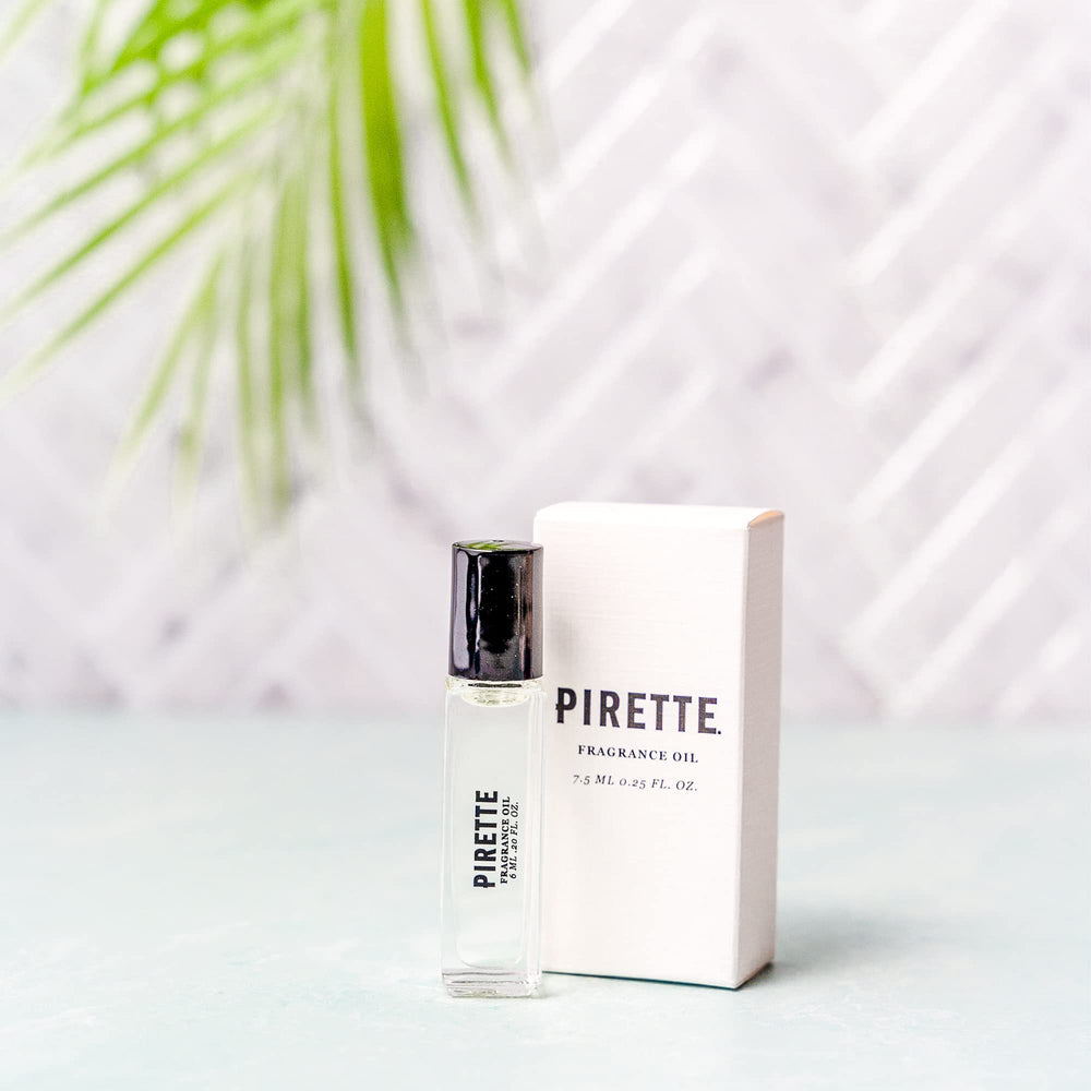 PIRETTE travel-friendly perfume ready to drop into bags and purses.