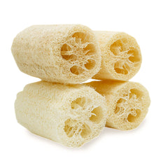 pisdoplop lufa natural, pack de 4 para exfoliar el cuerpo.