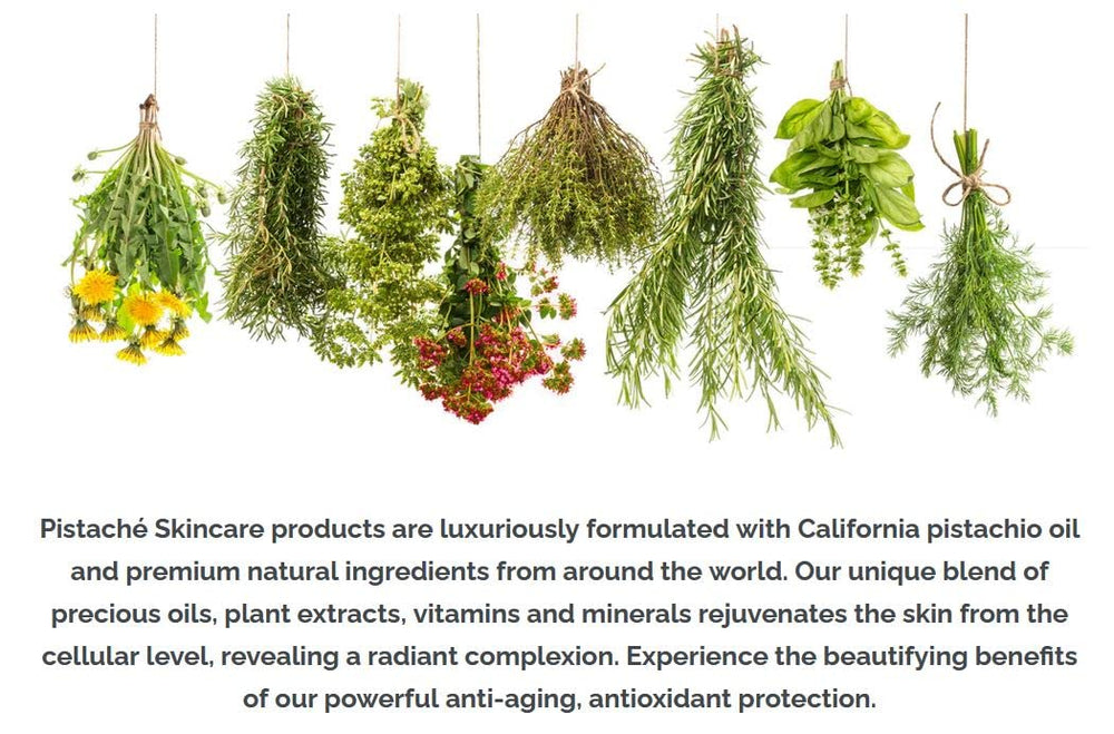 Legacy logo on packaging reflecting the Pistaché Skincare heritage