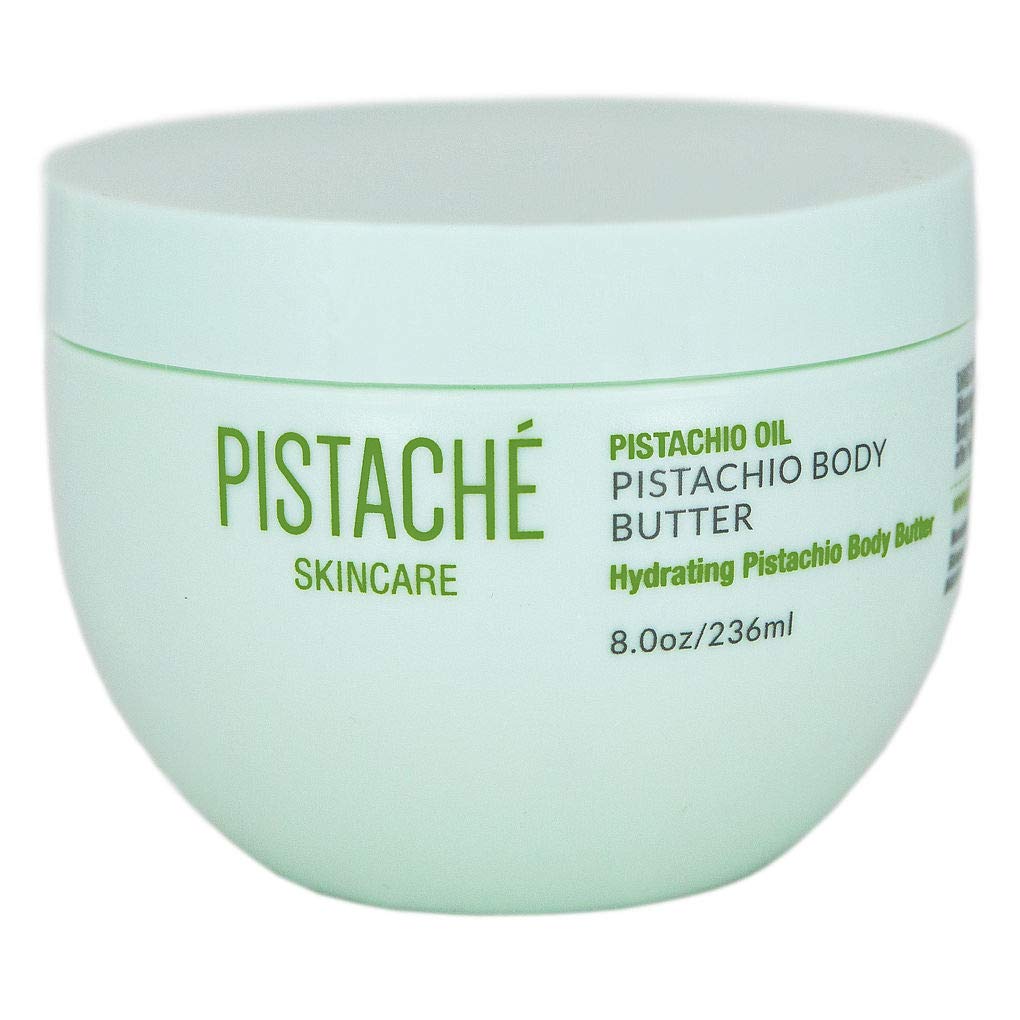 Pistaché Skincare pistachio oil whipped body butter jar delivering deep hydration