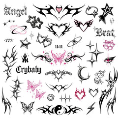 Pixel Hearts tatuajes Y2K lindos para un look atrevido en fiestas.