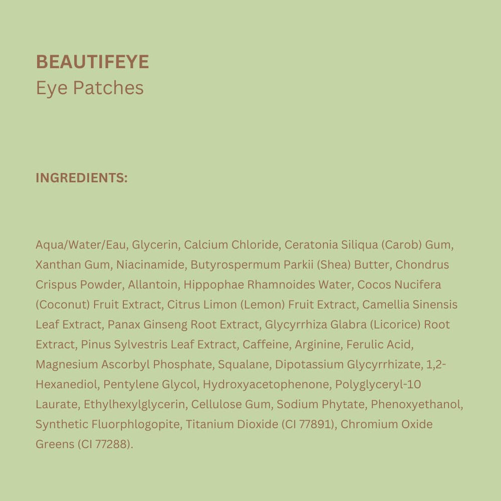 Pixi BeautifEYE patches are for external use only and suit easy home refresh routines.