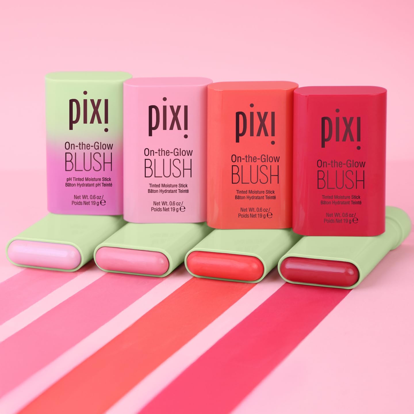 Pixi rubor con ginseng y aloe para confort cutáneo.