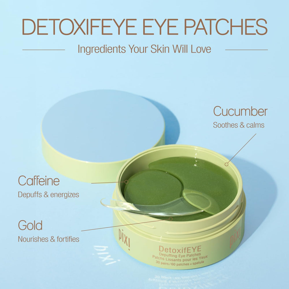 Pixi DetoxifEYE hyaluronic acid patch hydrates the under-eye area.
