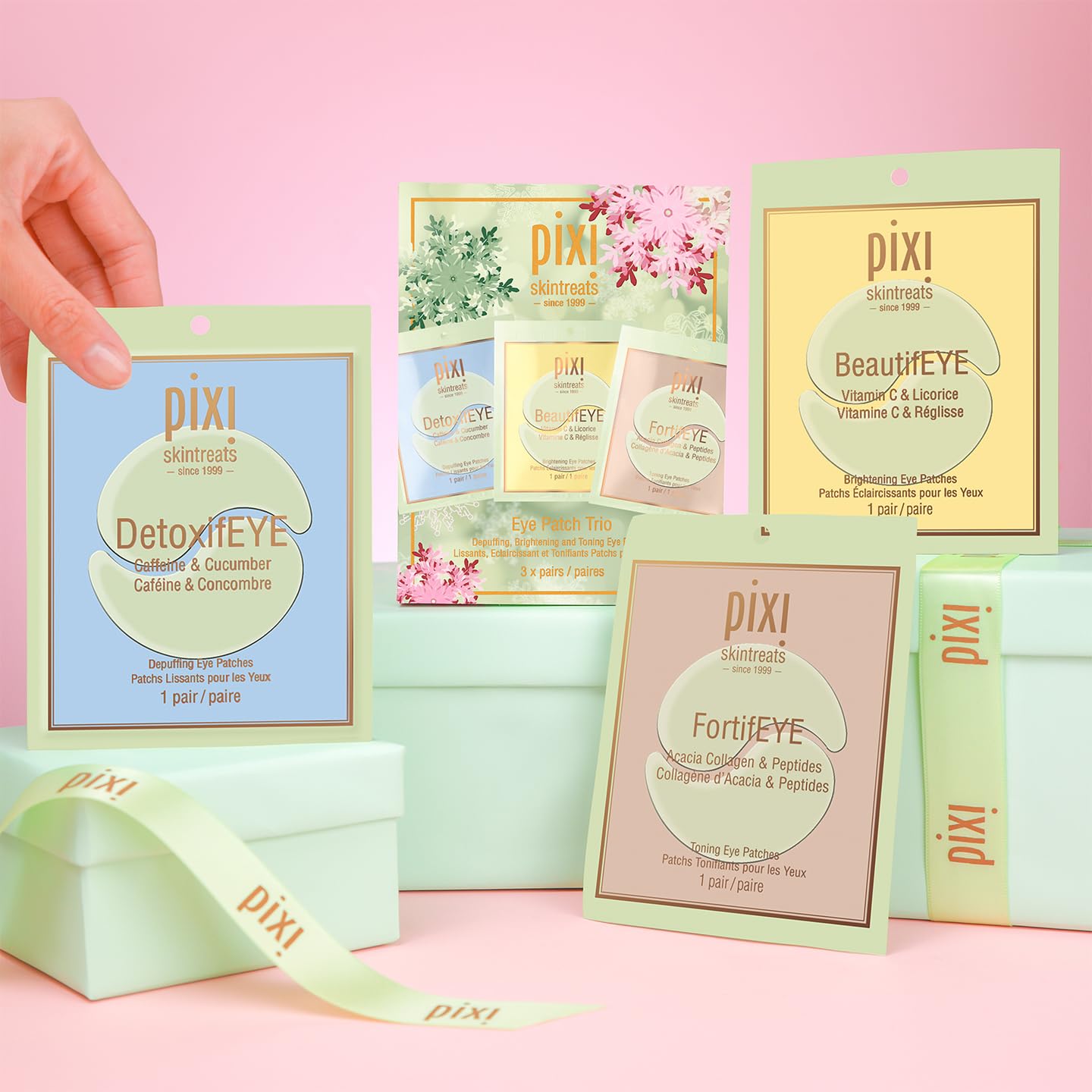 Pixi Eye Patch application on clean under-eye area.