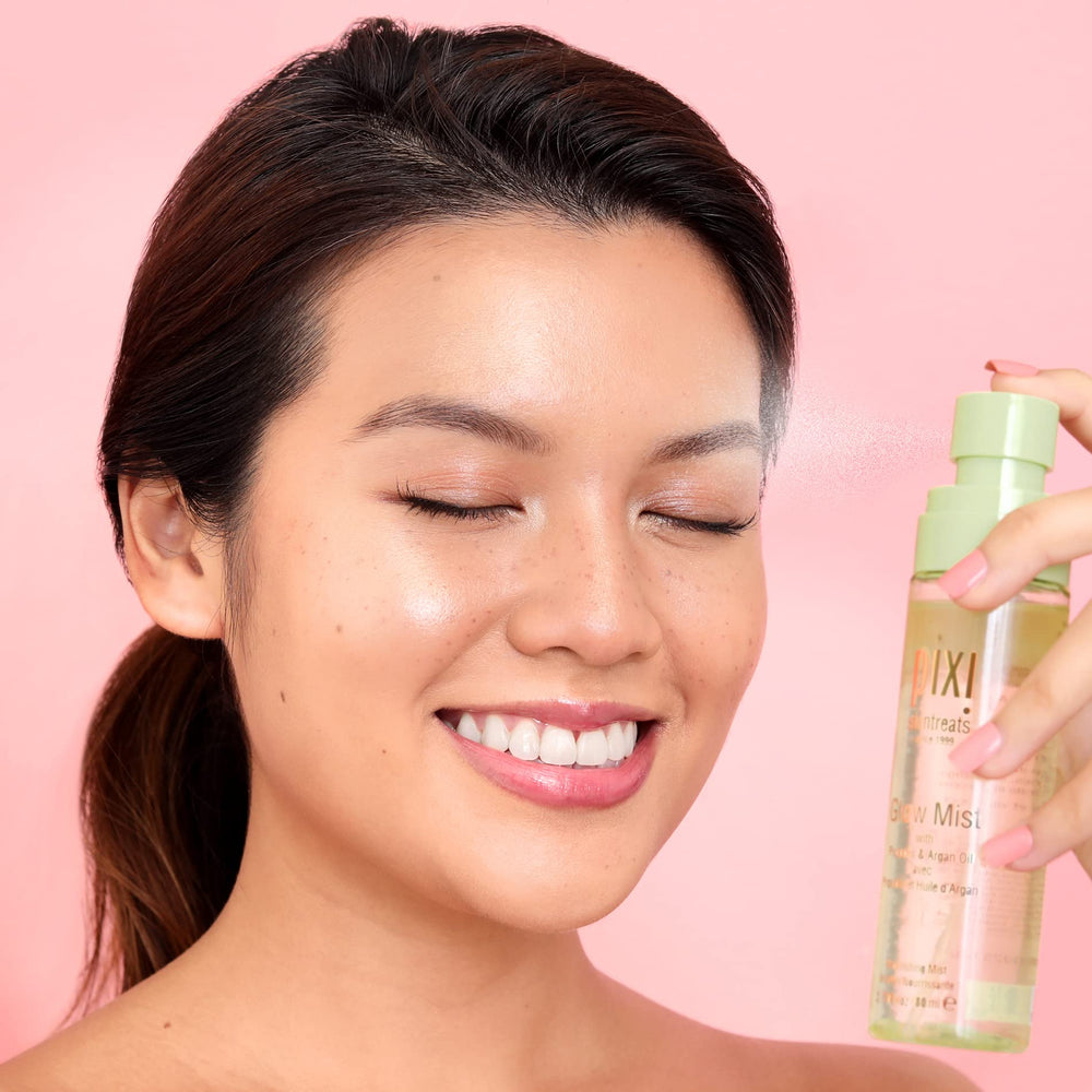 Pixi Glow Mist extracto de propóleos, antioxidante natural que cuida la piel durante la rutina.