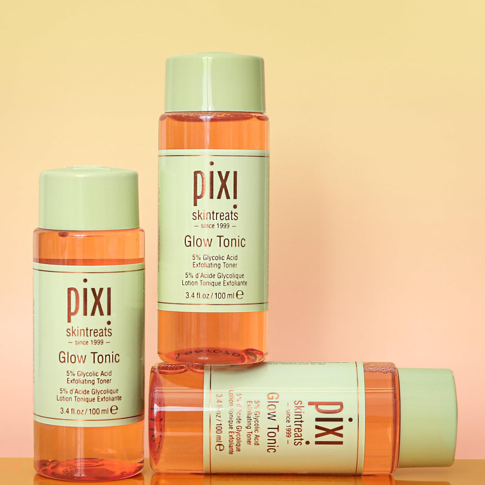 Aroma suave de Pixi Glow Tonic durante la aplicación