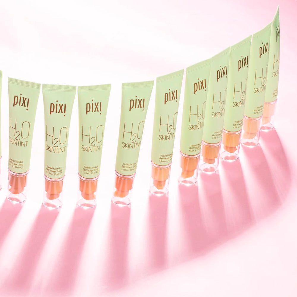 Pixi H2O SkinTint quick dry-down for breathable feel.