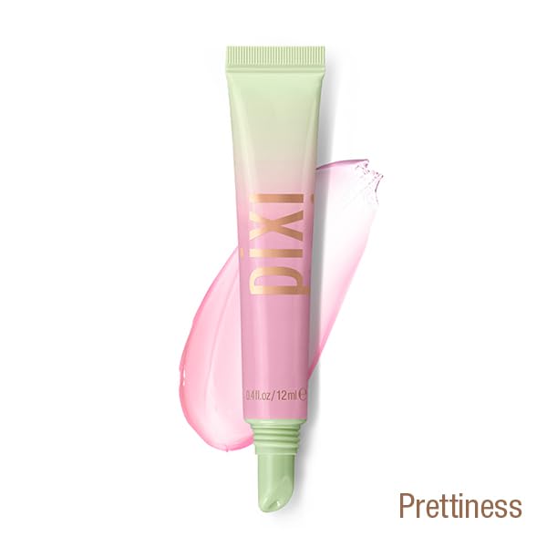 Close-up of LipTone gloss application for a unique lip color