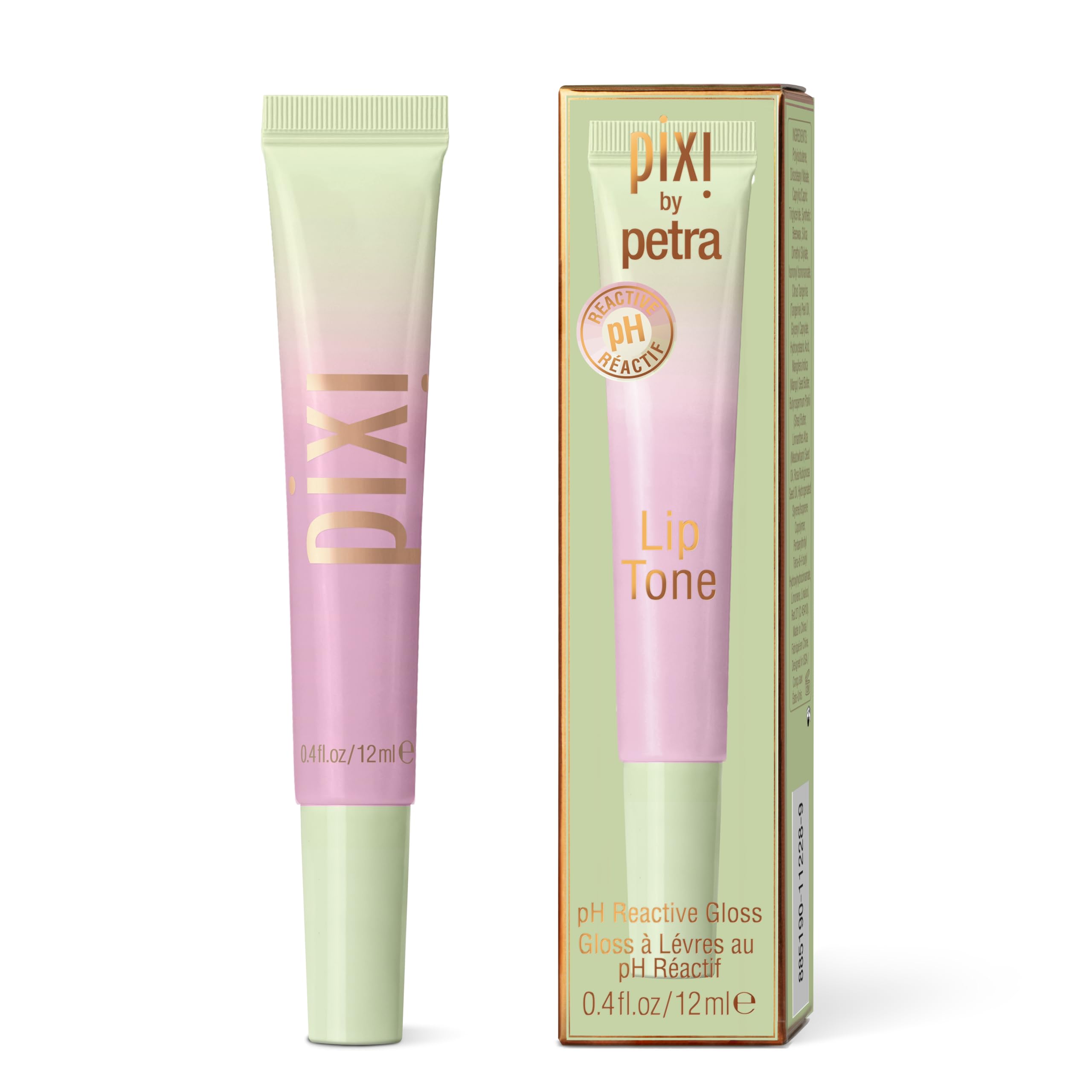 Pixi LipTone PH-reactive lipgloss bottle displaying Prettiness shade for personalized color