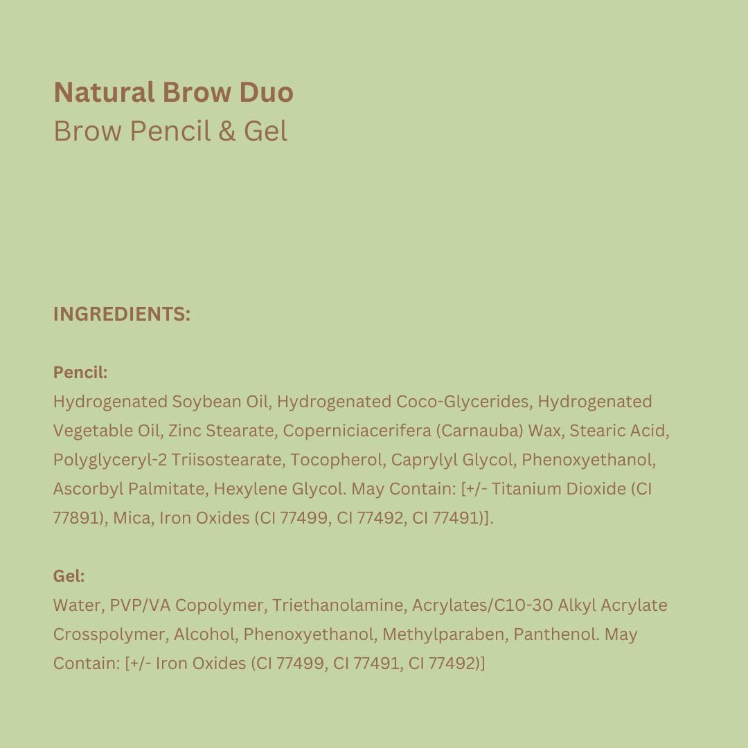 Pixi Natural Brow Duo tamaño compacto 0.2 oz para llevar