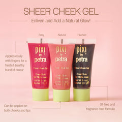 Pixi Sheer Cheek Gel Flushed brillo sutil en piel para luminosidad