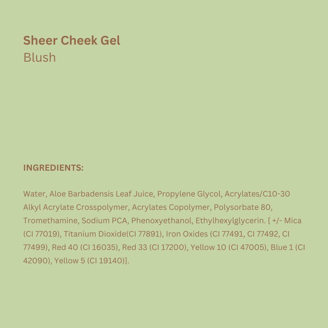 Pixi Sheer Cheek Gel Flushed envase compacto ideal para viaje
