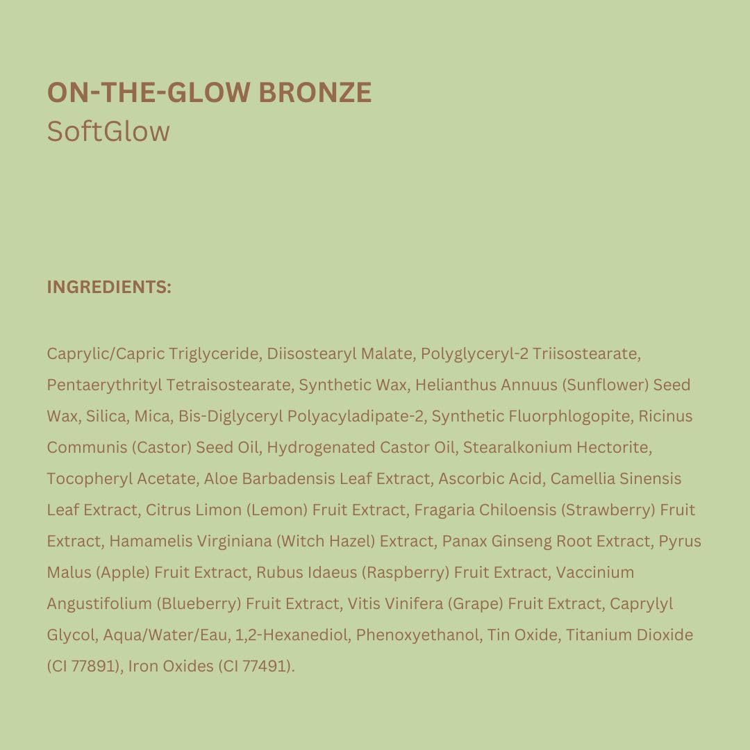 Pixi On-the-Glow Bronze envase compacto y portátil.