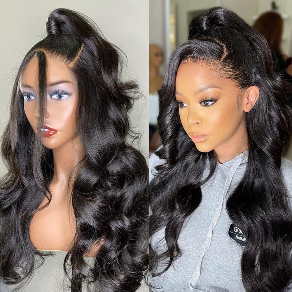 Pizazz 13x4 HD transparent lace front wig with natural hairline.