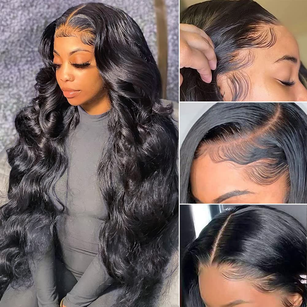 Pizazz 28-inch HD lace front wig with seamless parting for natural blend.