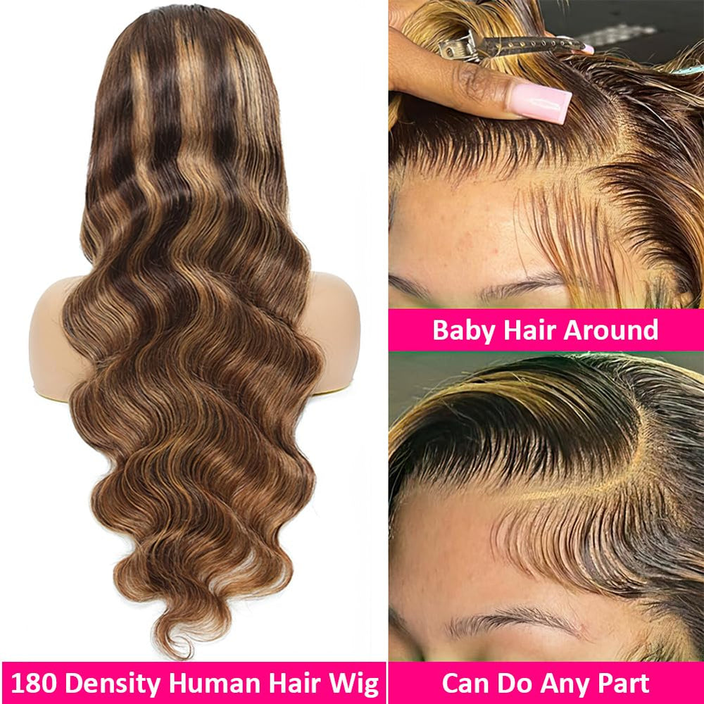 Pizazz honey blonde wig, 13x4 lace, seamless parting for versatile styling.
