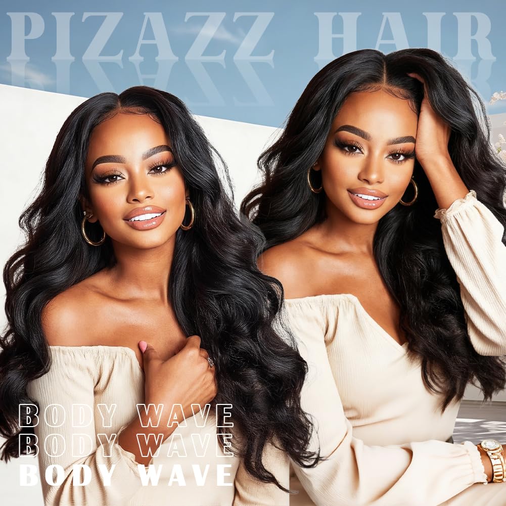 Pizazz luxe packaging includes bag, lashes, and wig cap.