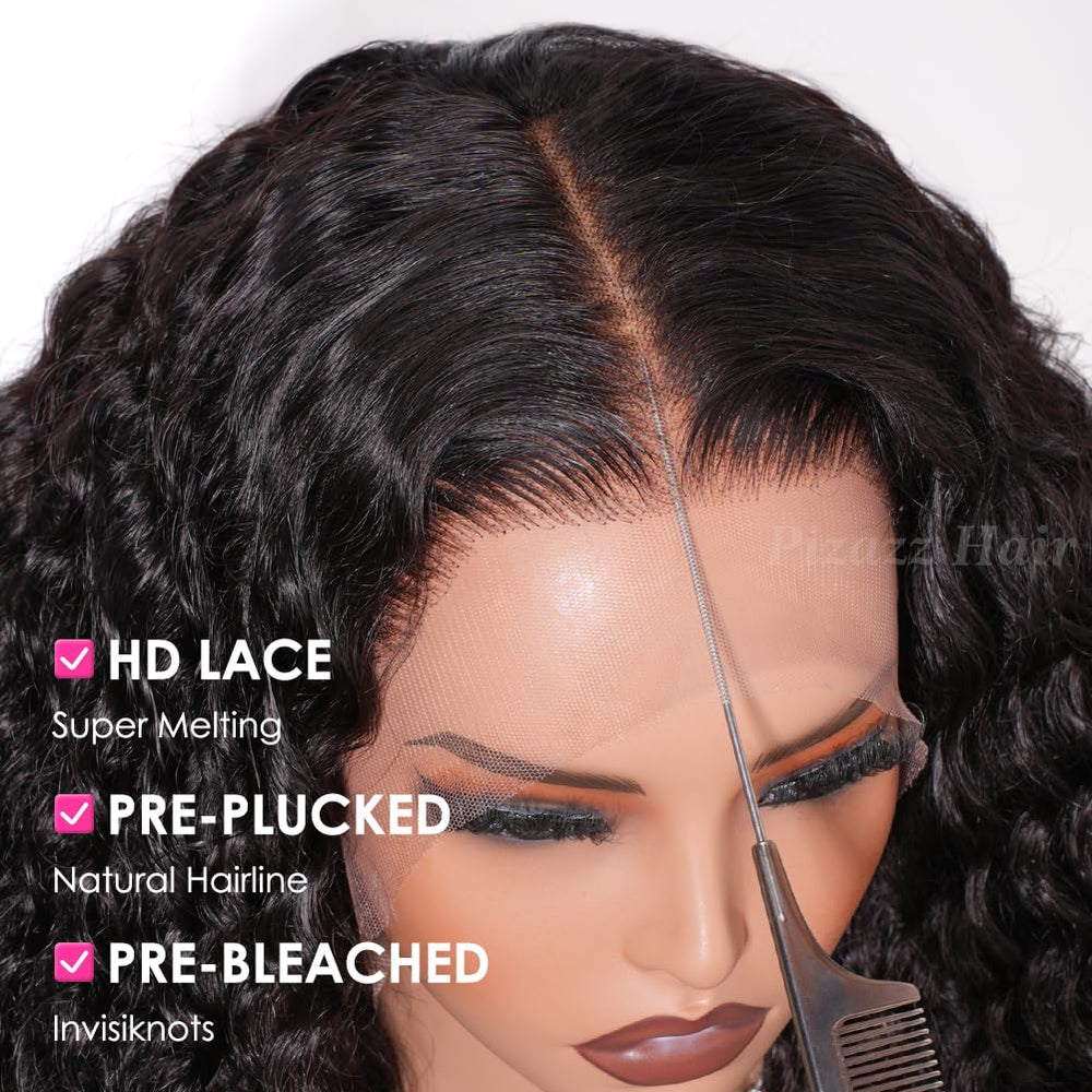 Pizazz pre-plucked baby hair wig for soft edge styling and realism.