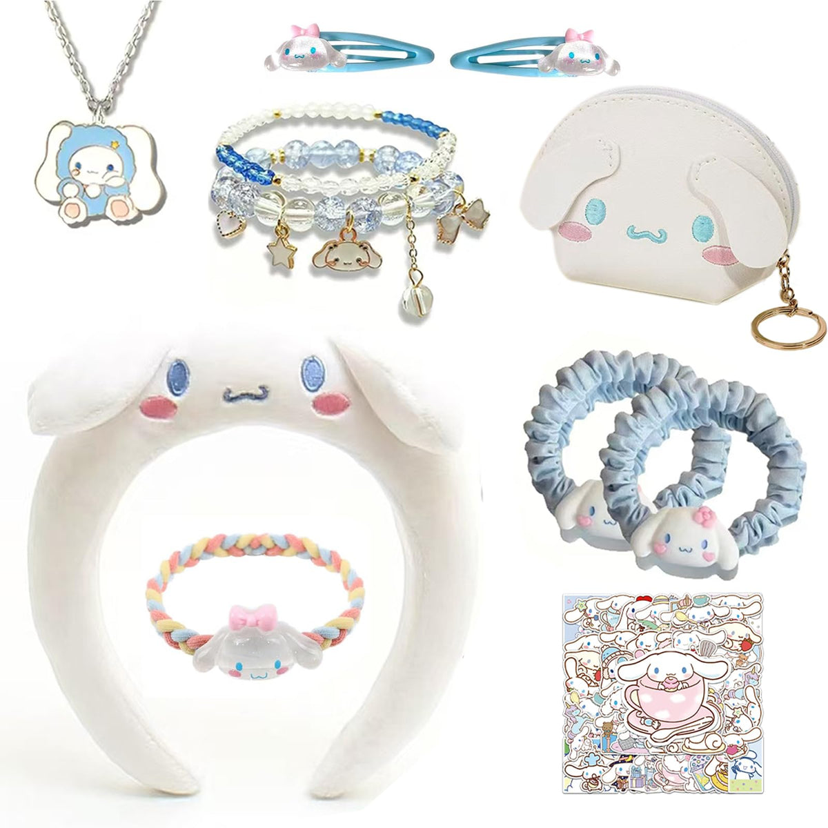 PJKJEUU diadema kawaii para realzar peinados diarios con estilo.