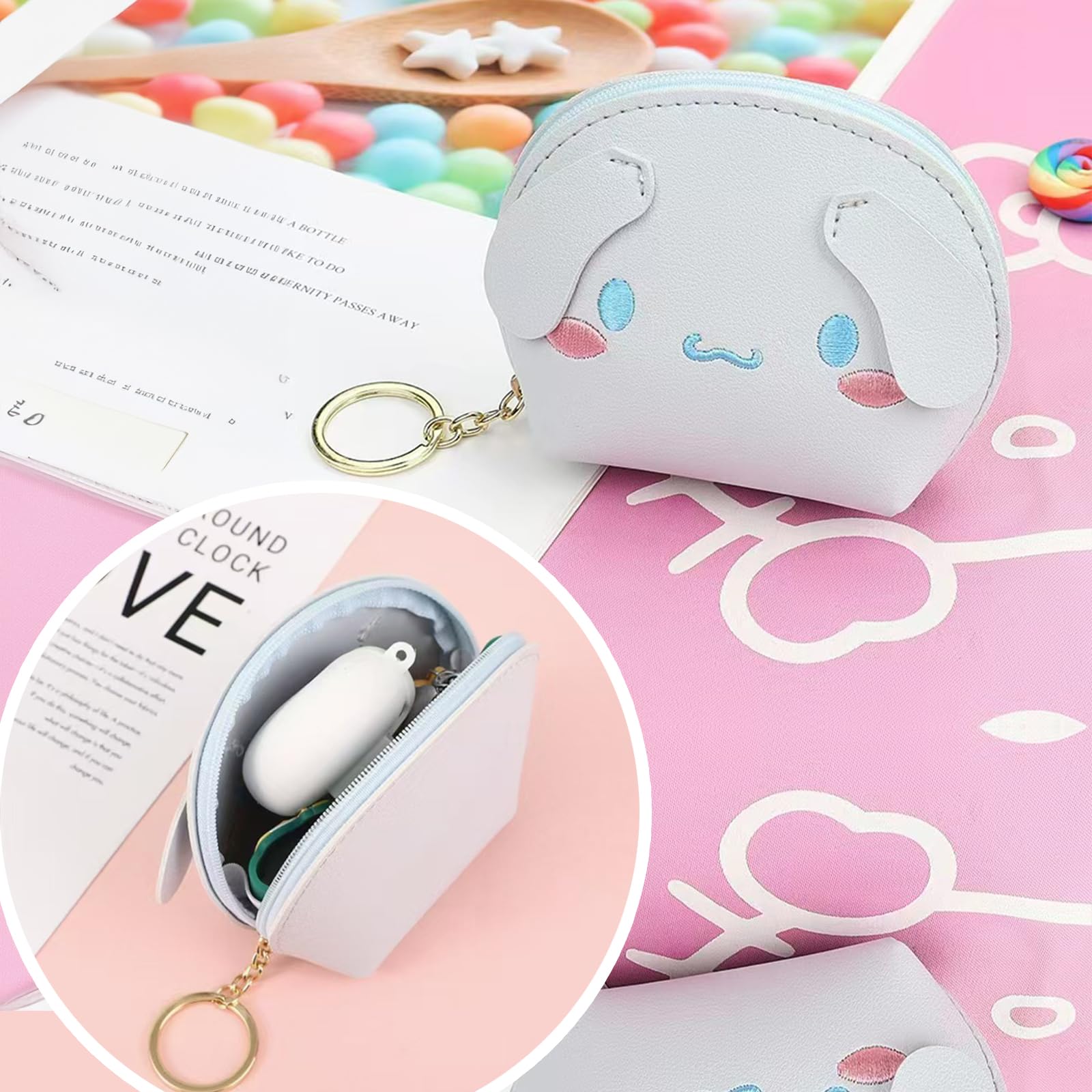 PJKJEUU pegatinas para bolso con estilo kawaii y personalización.