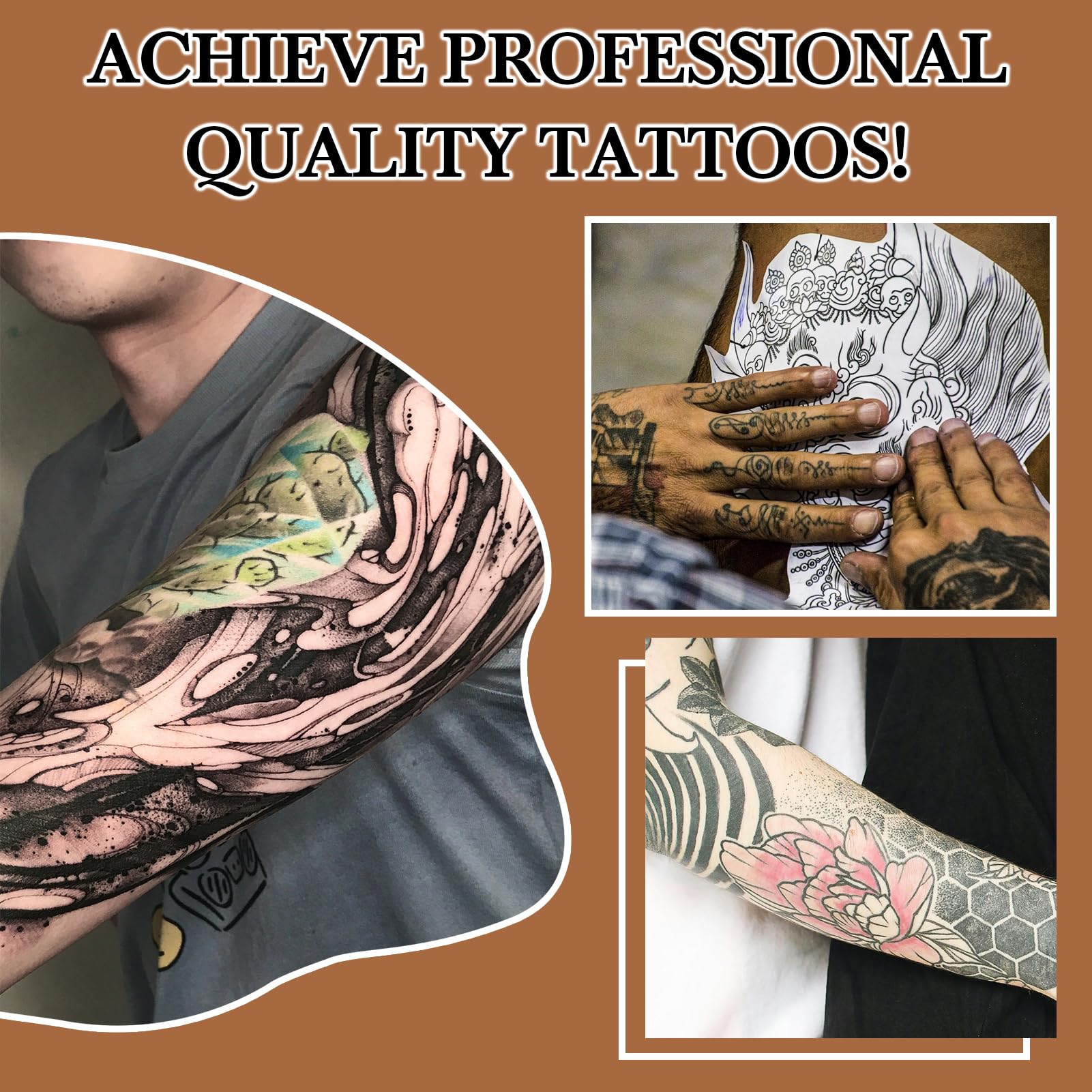 Pjordo complete tattoo stencil kit, versatile for artists and beginners