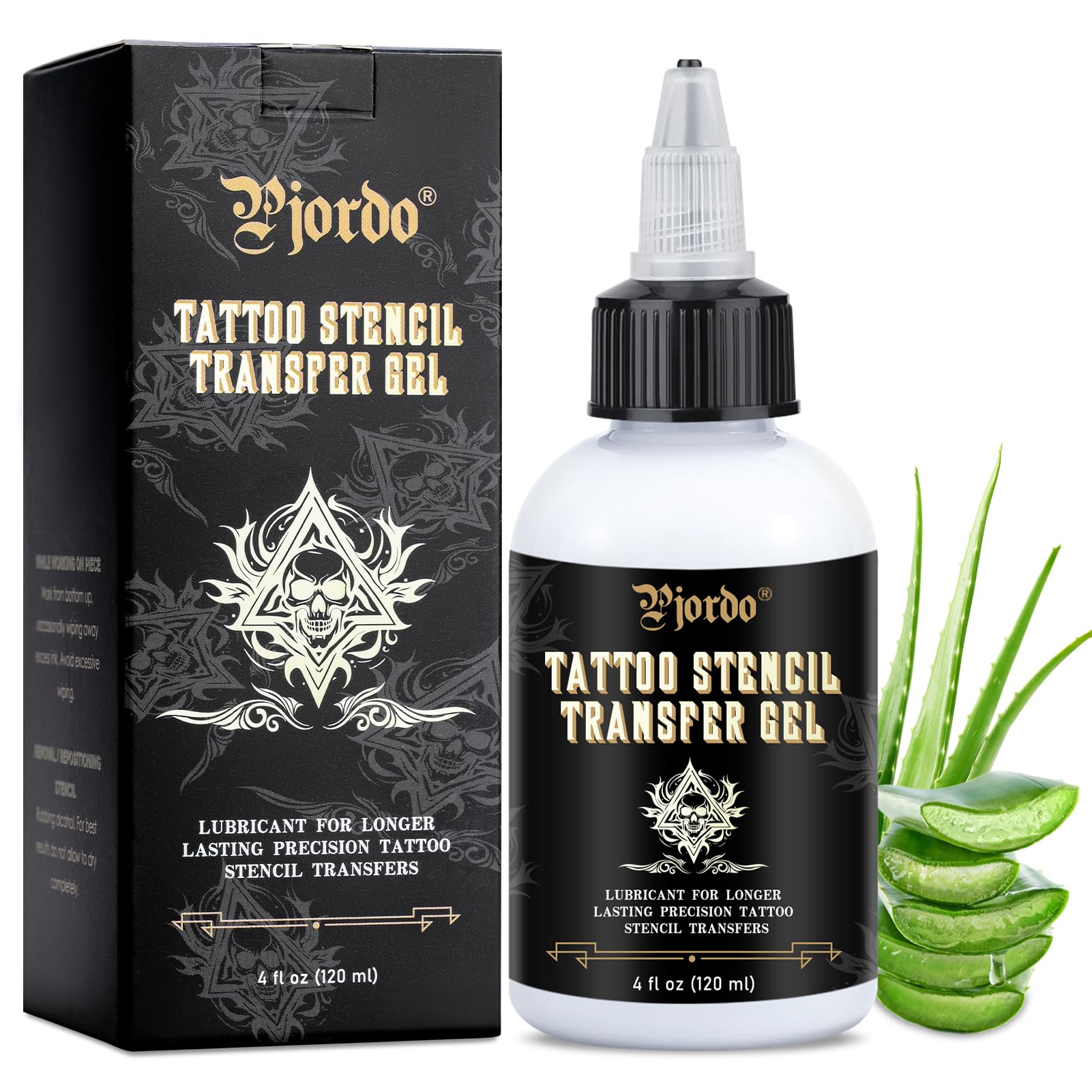 Pjordo tattoo stencil gel packaging, safe and organized for studios